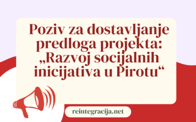 Javni poziv za dostavljanje predloga projekta: „Razvoj socijalnih inicijativa u Pirotu“